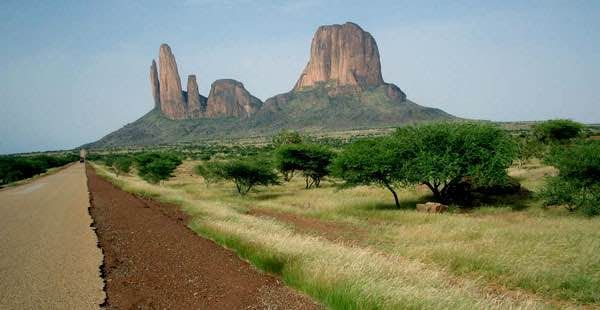 The Hombori mountains (Mali), green after the rains