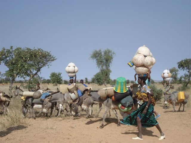 Women carrying water